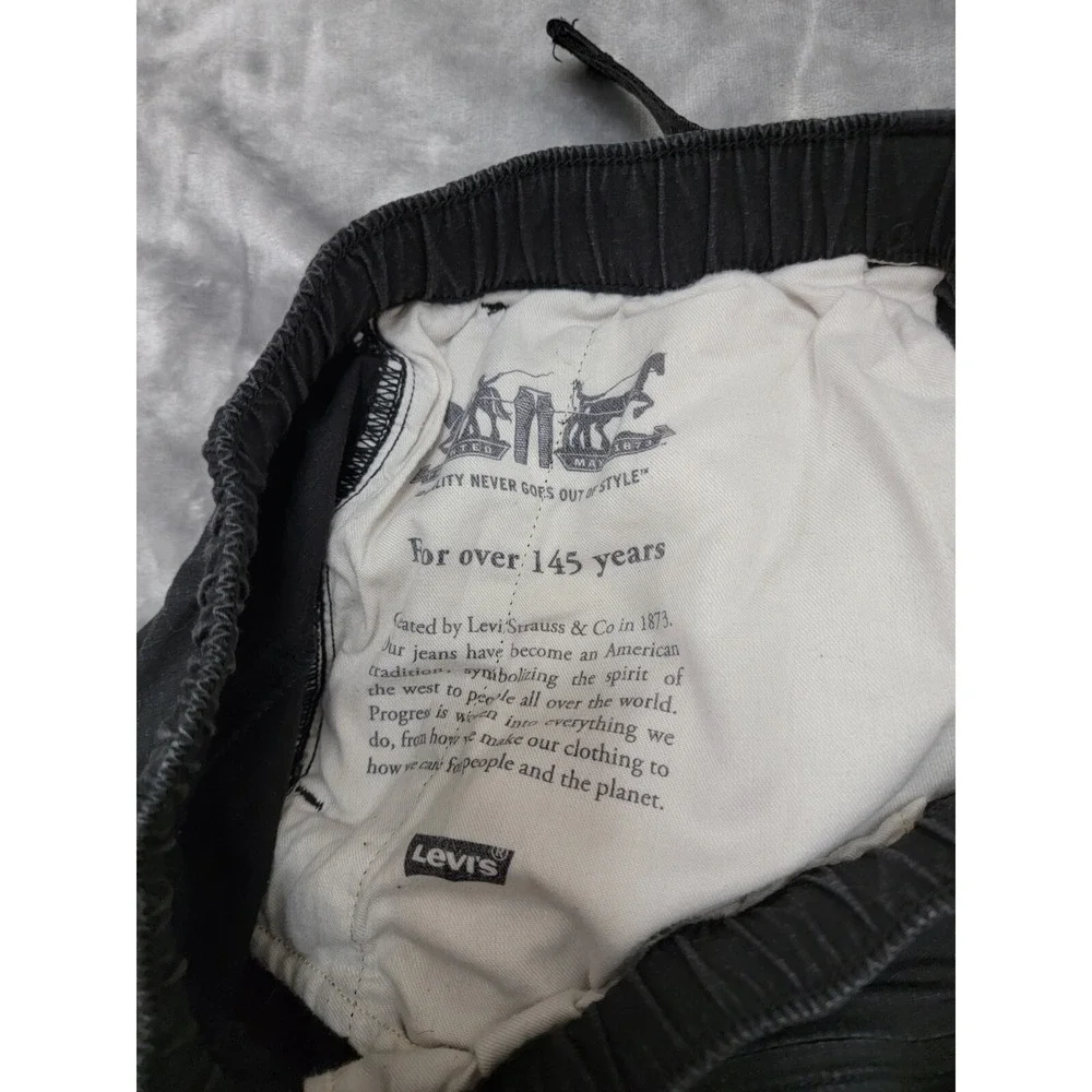 Levi's Ripstop Belted Shorts Mens Medium Black‎ 8